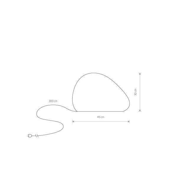 Stehleuchte außen IP44 Weiß E27 30 cm Dekolicht