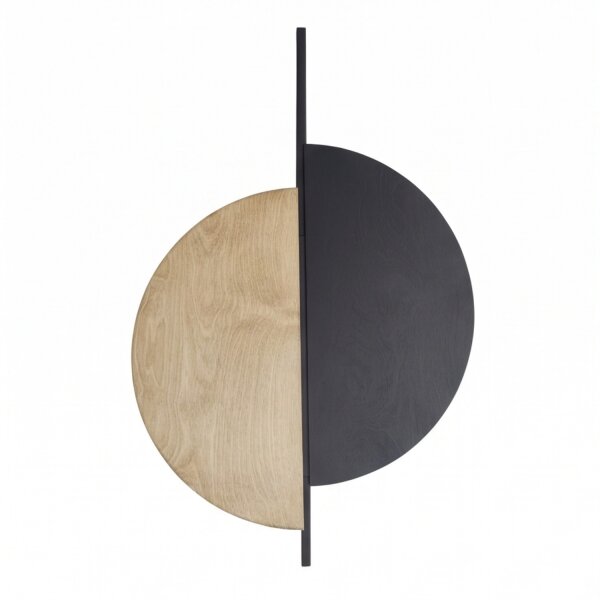 Wandlampe innen Holz Metall H: 80 cm groß für 2x GX53