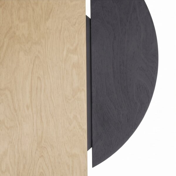 Wandleuchte groß H: 80 cm Holz Metall flach indirekt 2x GX53