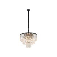 Pendelleuchte Kristall 9x E14 Ø 56 cm in Schwarz...