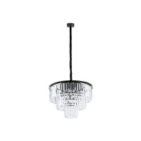 Pendelleuchte Kristall 9x E14 Ø 56 cm in Schwarz...