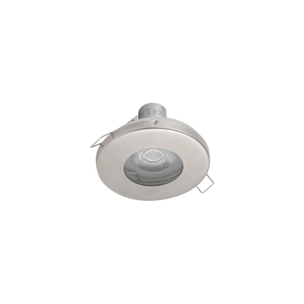 Einbaustrahler rund Ø 85 mm in Silber IP54/20 GU10 Metall