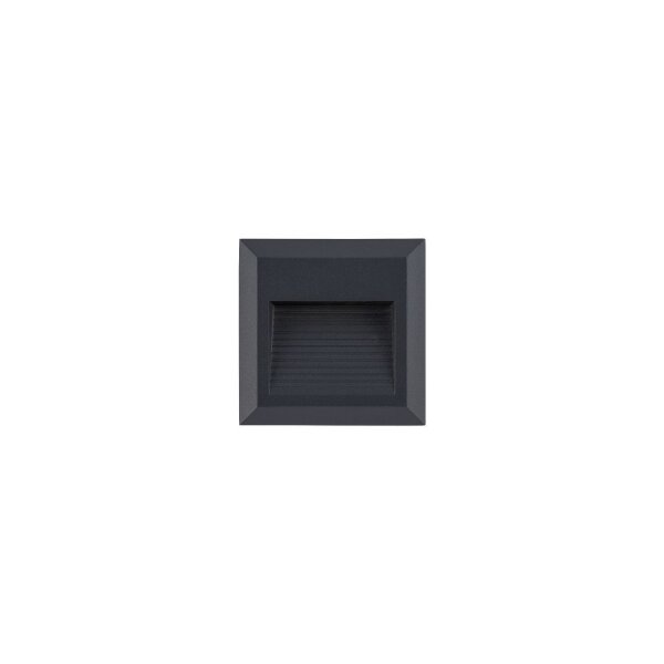LED Außenlampe IP54 Schwarz 3000 K quadratisch