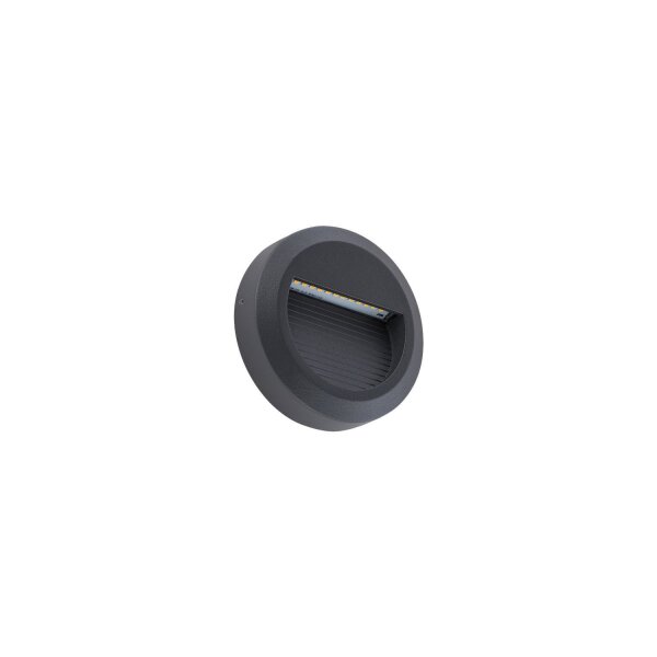 Außen Wandleuchte LED Schwarz IP54 3000 K 100 lm Ø 11 cm