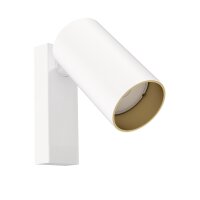 Leseleuchte Wei&szlig; Gold GU10 Metall verstellbar Modern
