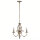 Premium Kronleuchter Messing Antik 3-armig E14 L:36 cm