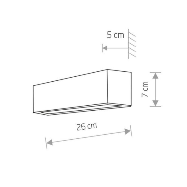 Wandleuchte Up Down Schwarz E14 Metall B: 26 cm klein