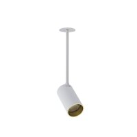 Einbau Spot GU10 in Weiß Gold verstellbar H: 23-29 cm