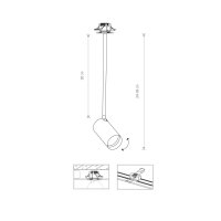 Einbau Strahler Decke Weiß GU10 verstellbar Modern