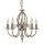 Premium Kronleuchter Messing Antik 5-armig E14 L:47 cm
