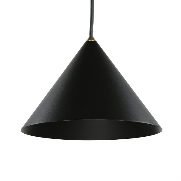 Hängelampe Schwarz GU10 Ø 20,5 cm Metall Retro Design