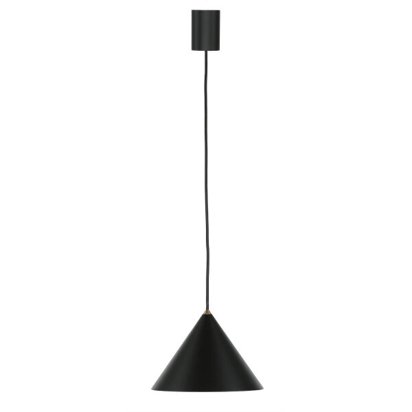 Hängelampe Schwarz GU10 Ø 20,5 cm Metall Retro Design