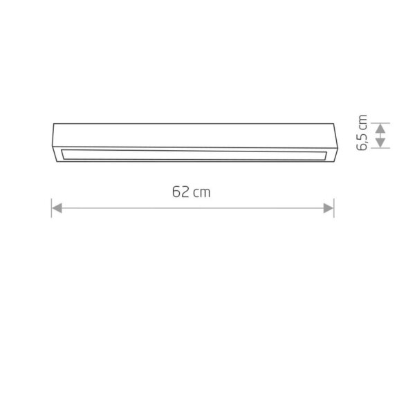 Deckenleuchte Weiß 3000 K 1700 lm Metall 62 cm lang T8 LED