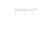 Deckenlampe 3000 K 1700 lm Schwarz T8 LED wechselbar L:...