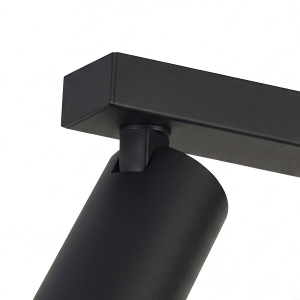 Deckenspot 3-flammig GU10 in Schwarz Gold 70 cm lang