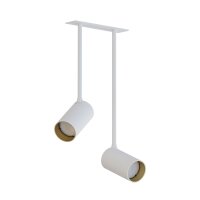Deckenspot schwenkbar Einbau B: 17 cm 2x GU10 Weiß...