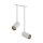 Deckenspot schwenkbar Einbau B: 17 cm 2x GU10 Wei&szlig; Gold