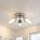 Deckenspot Badezimmer IP44 3-flammig G9 Chrom Klar Glas