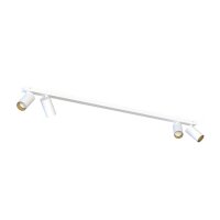 Deckenstrahler 4-flammig GU10 in Wei&szlig; Gold 118 cm...
