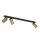 Deckenspot 3-flammig in Messing Schwarz GU10 70 cm