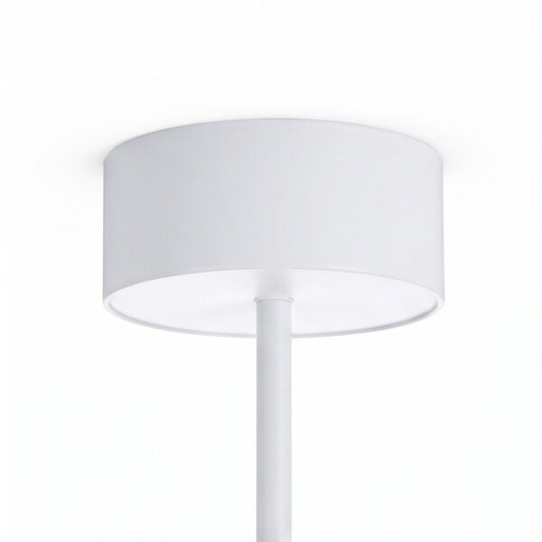 Deckenleuchte blendarm 3x E27 Ø 50 cm Weiß Stoffschirm