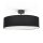 Deckenlampe rund Ø 50 cm Stoff Schirm 3x E27 blendarm