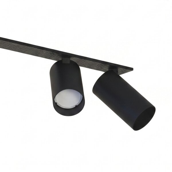 Deckenstrahler Unterputz 118 cm lang 4-flammig GU10 Schwarz