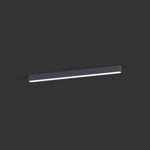 Deckenleuchte warmweiß Grau 3000 K 2300 lm 95 cm lang T8 LED