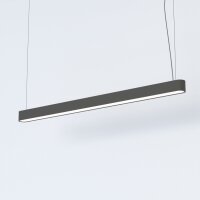 Pendelleuchte Grau T8 LED mit 3000 K warmweiß B:...