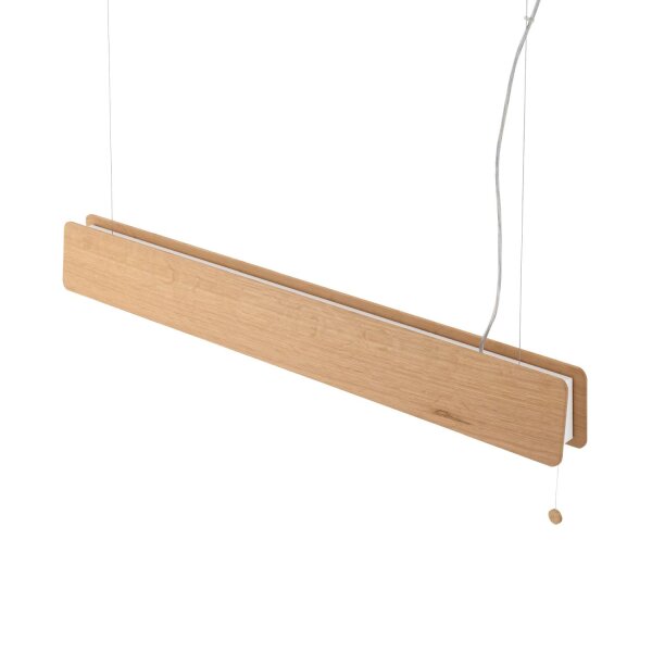 Pendelleuchte Holz Zugschalter 98 cm breit Esstisch