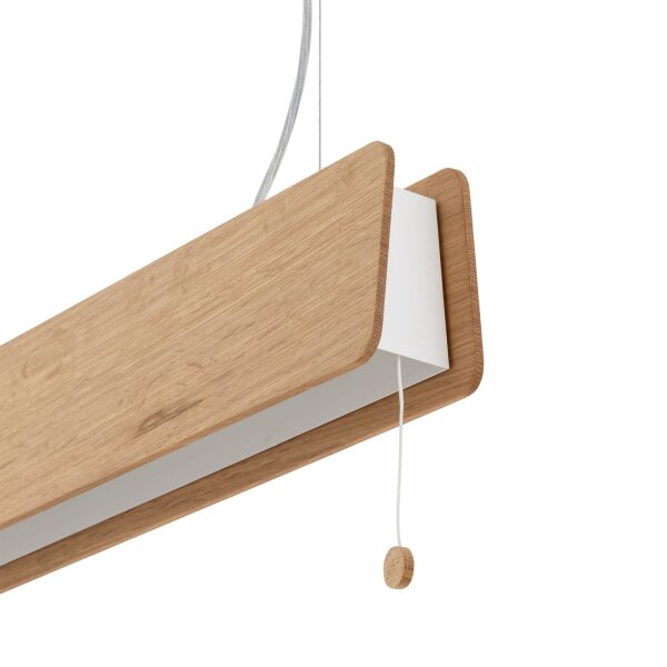 Pendelleuchte Holz Zugschalter 98 cm breit Esstisch
