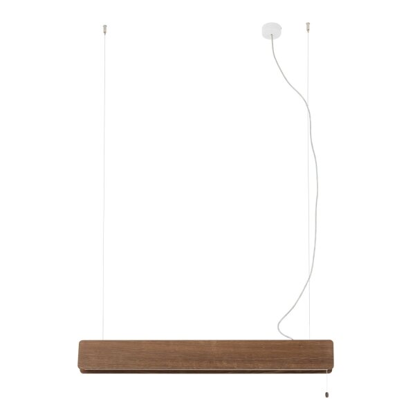 Hängeleuchte Holz Metall inkl. T8 LED 3000 K 2300 lm