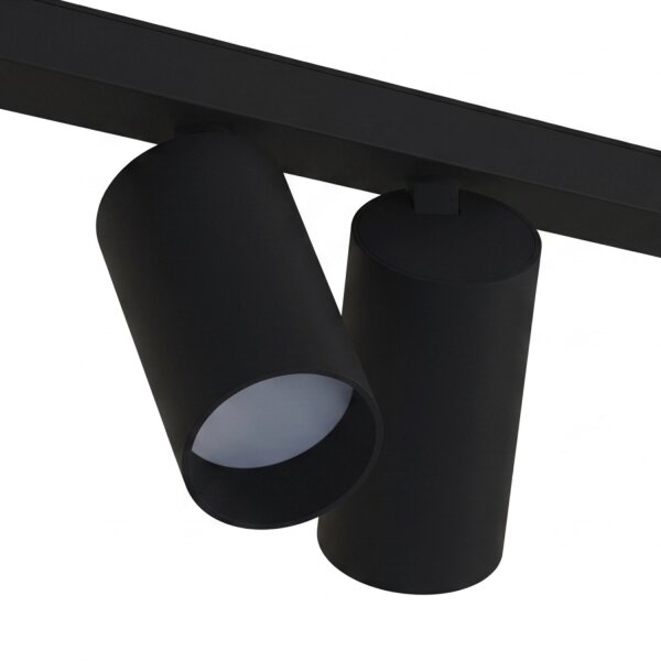 Deckenspot verstellbar 2x 1,5 m lang 8-flammig GU10 Schwarz