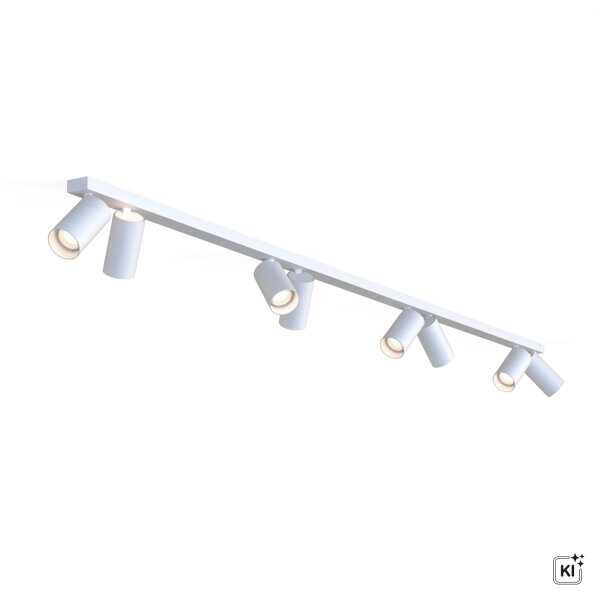 Deckenstrahler 8-flammig GU10 Weiß 3 m lang Modern COLENE