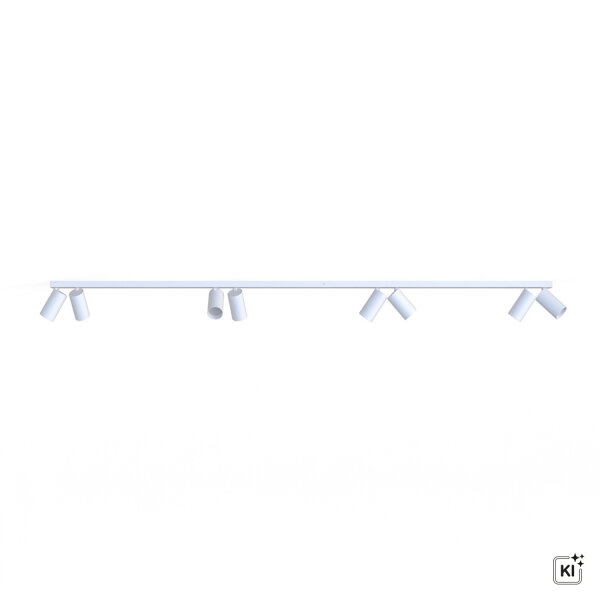 Deckenstrahler 8-flammig GU10 Weiß 3 m lang Modern COLENE
