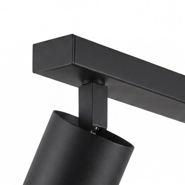 Deckenspot verstellbar Schwarz 3 m lang 8-flammig GU10