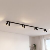 Deckenspot verstellbar Schwarz 3 m lang 8-flammig GU10