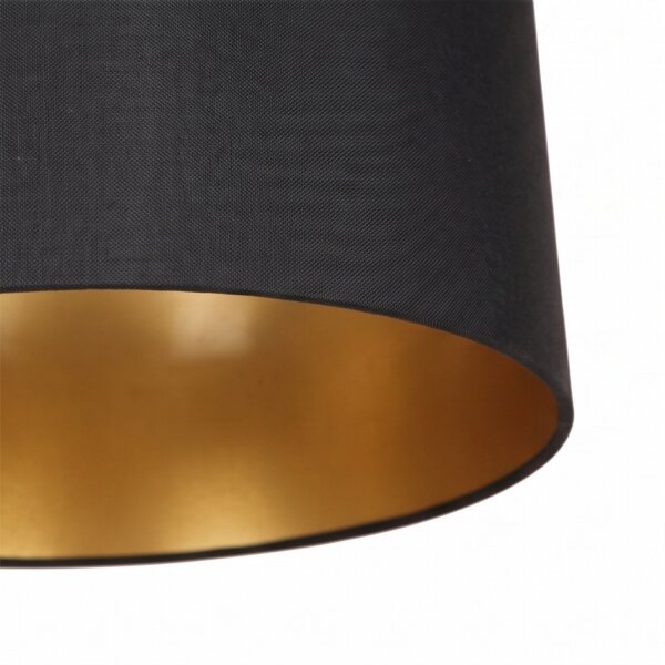 Bogenleuchte 205 cm in Schwarz Gold E27 Wohnzimmer