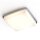 Deckenlampe IP44 Chrom Weiß B: 25 cm quadratisch 2x E27