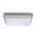 Deckenlampe IP44 Chrom Weiß quadratisch E27 Badezimmer
