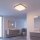 Deckenlampe IP44 Chrom Weiß quadratisch E27 Badezimmer