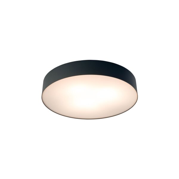 Deckenlampe 3-flammig Schwarz E14 Ø 40,5 cm rund