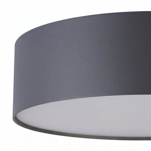 Deckenlampe Grau 3x E14 Ø 40,5 cm rund blendarm