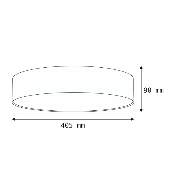 Deckenlampe Grau 3x E14 Ø 40,5 cm rund blendarm