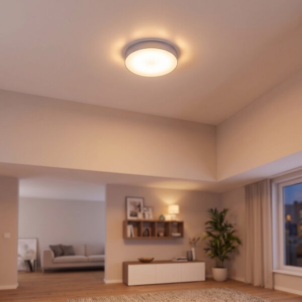 LED Deckenleuchte Ø 40,5 cm in Silber 4000 K 2200 lm