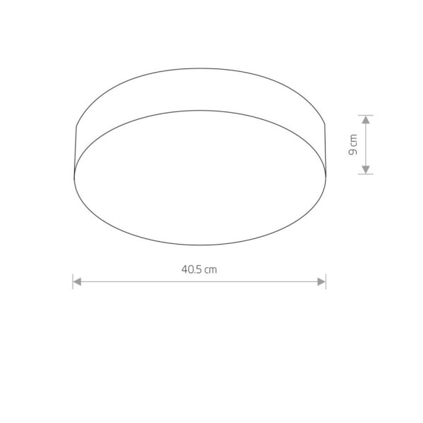 LED Deckenleuchte Ø 40,5 cm in Silber 4000 K 2200 lm