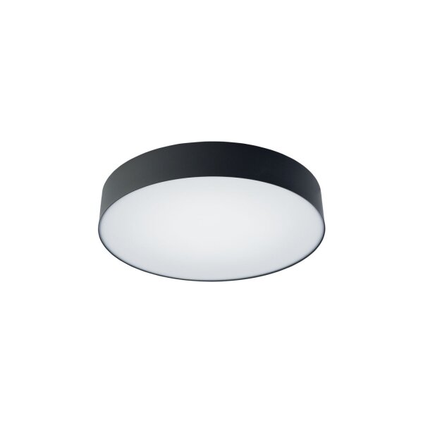 LED Deckenlampe 4000 K 2200 lm Ø 40,5 cm rund Schwarz