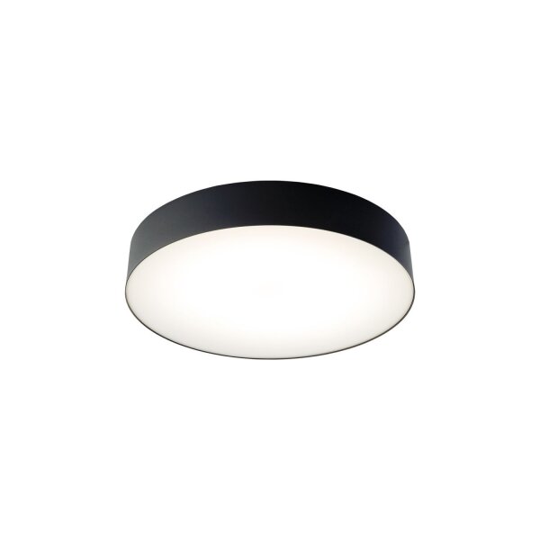 LED Deckenlampe 4000 K 2200 lm Ø 40,5 cm rund Schwarz
