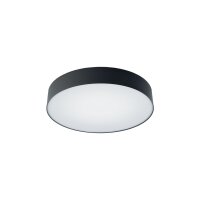 LED Deckenlampe 4000 K 2200 lm Ø 40,5 cm rund Schwarz