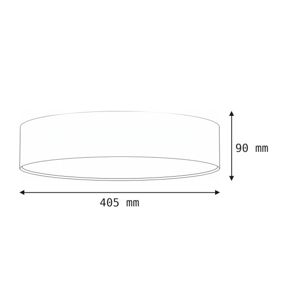 LED Deckenlampe Ø 40,5 cm rund Graphit